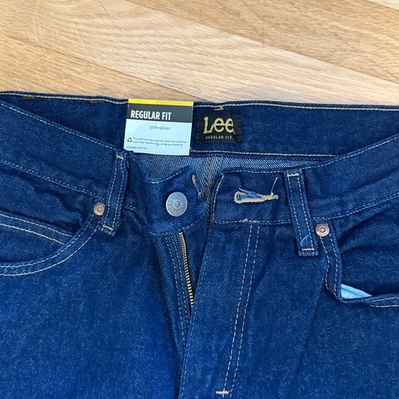 Lee Men's Straight Fit Jeans - Deep Blue NWT 31/32 - Picture 4 of 10